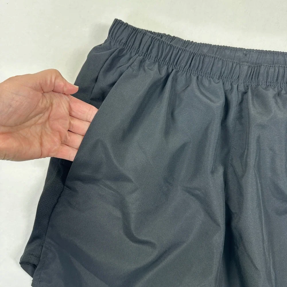Nike Challenger Running Shorts L Black Lined Pockets Athletic Gym Training Sz S